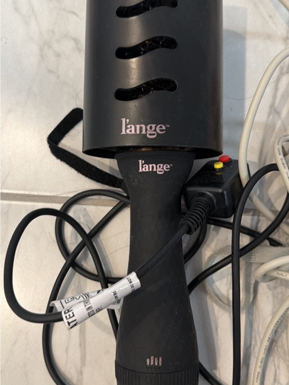 L'ange Black Hair Dryer Brush